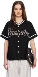 Bode Black Baseball Shirt