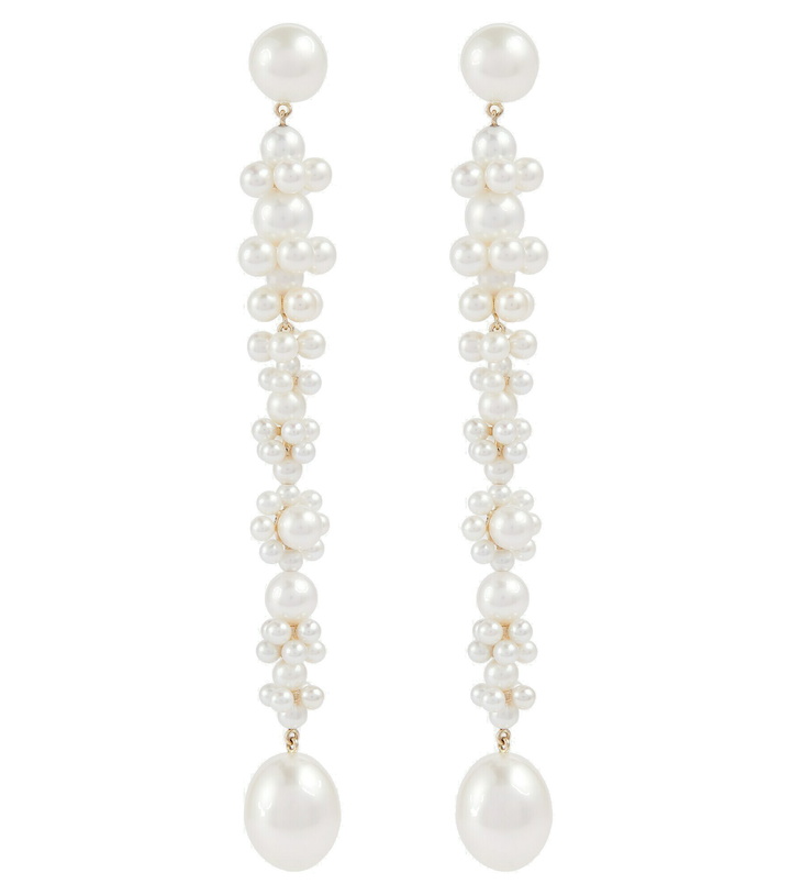 Photo: Sophie Bille Brahe - Grand Bellis 14kt gold earrings with freshwater pearls