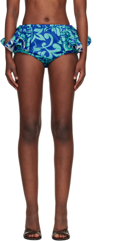 Photo: Dries Van Noten Blue Ruffled Briefs