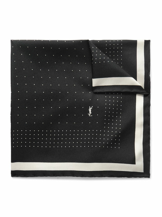 Photo: SAINT LAURENT - Printed Silk-Twill Scarf