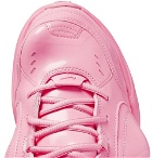 Nike - Martine Rose Air Monarch IV Faux Patent-Leather and PU Sneakers - Men - Pink