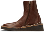 Acne Studios Brown Knotted Ankle Boots