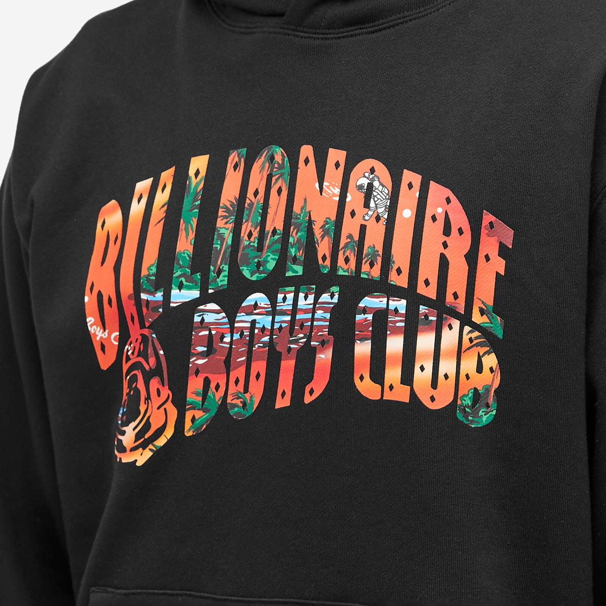 Billionaire Boys Club Men's Tropical Arch Logo Hoodie in Black