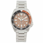 Seiko 5 Sports SKX ‘Skeleton Style’ Watch in Orange
