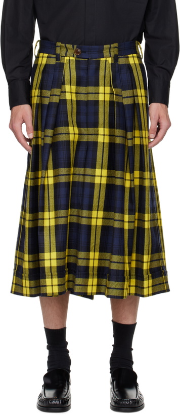 Photo: Vivienne Westwood Yellow & Navy Culottes Shorts