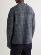 Mr P. - Recycled Cashmere and Surplus Wool-Blend Mock-Neck Sweater - Gray