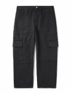 A Kind Of Guise - Tarun Tapered Cotton-Canvas Cargo Trousers - Black