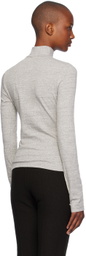 UMBER POSTPAST Gray Cotton Jersey Turtleneck