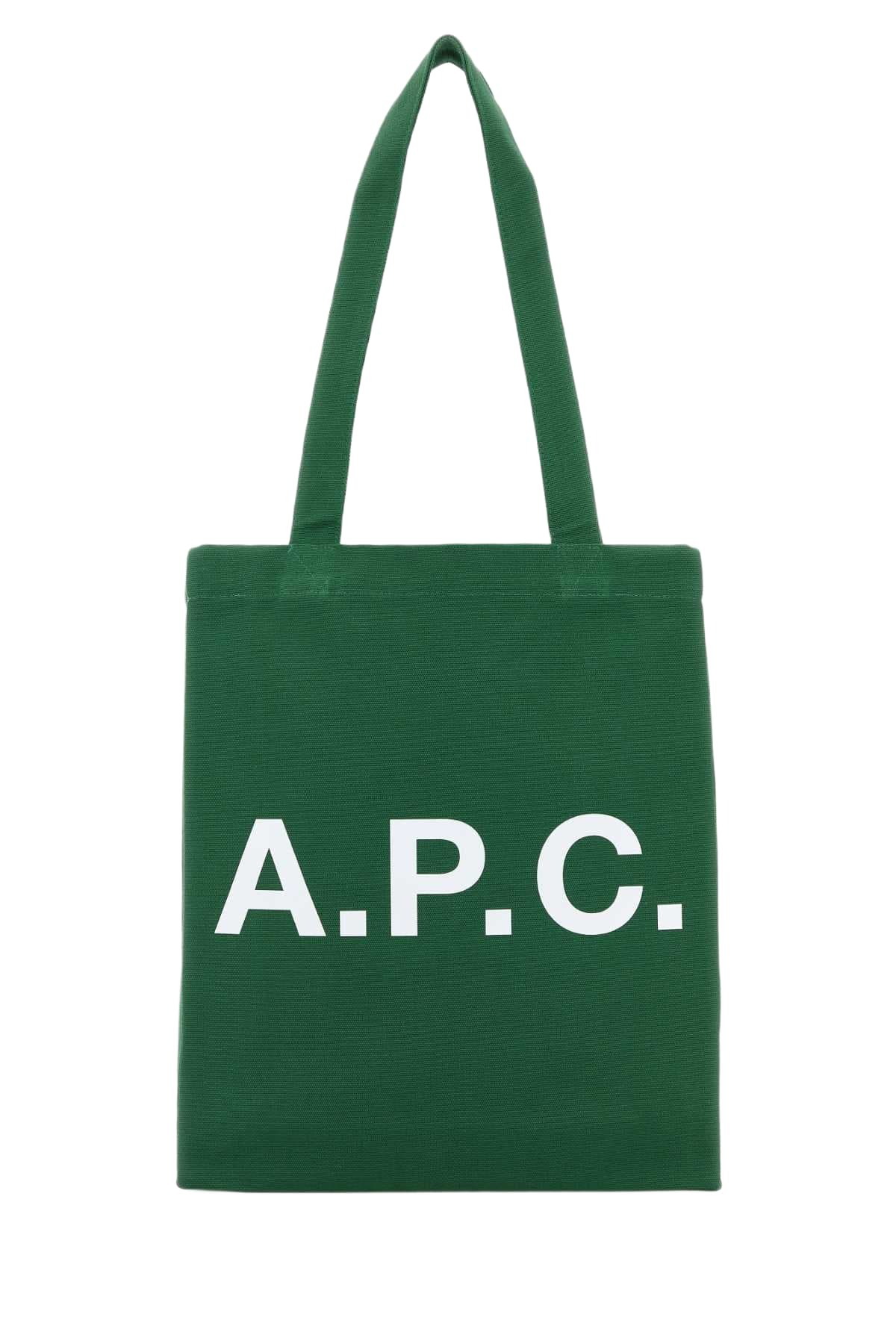 A.P.C. (正規品/送料関税込み) VERT TOTE SHOPPING BAG A.P.C. - Cabas Maiko Logo-Print Leather Tote Bag A.P.C.