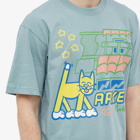 MARKET Men's Feline Society T-Shirt in Blue