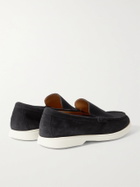 HUGO BOSS - Suede Loafers - Blue