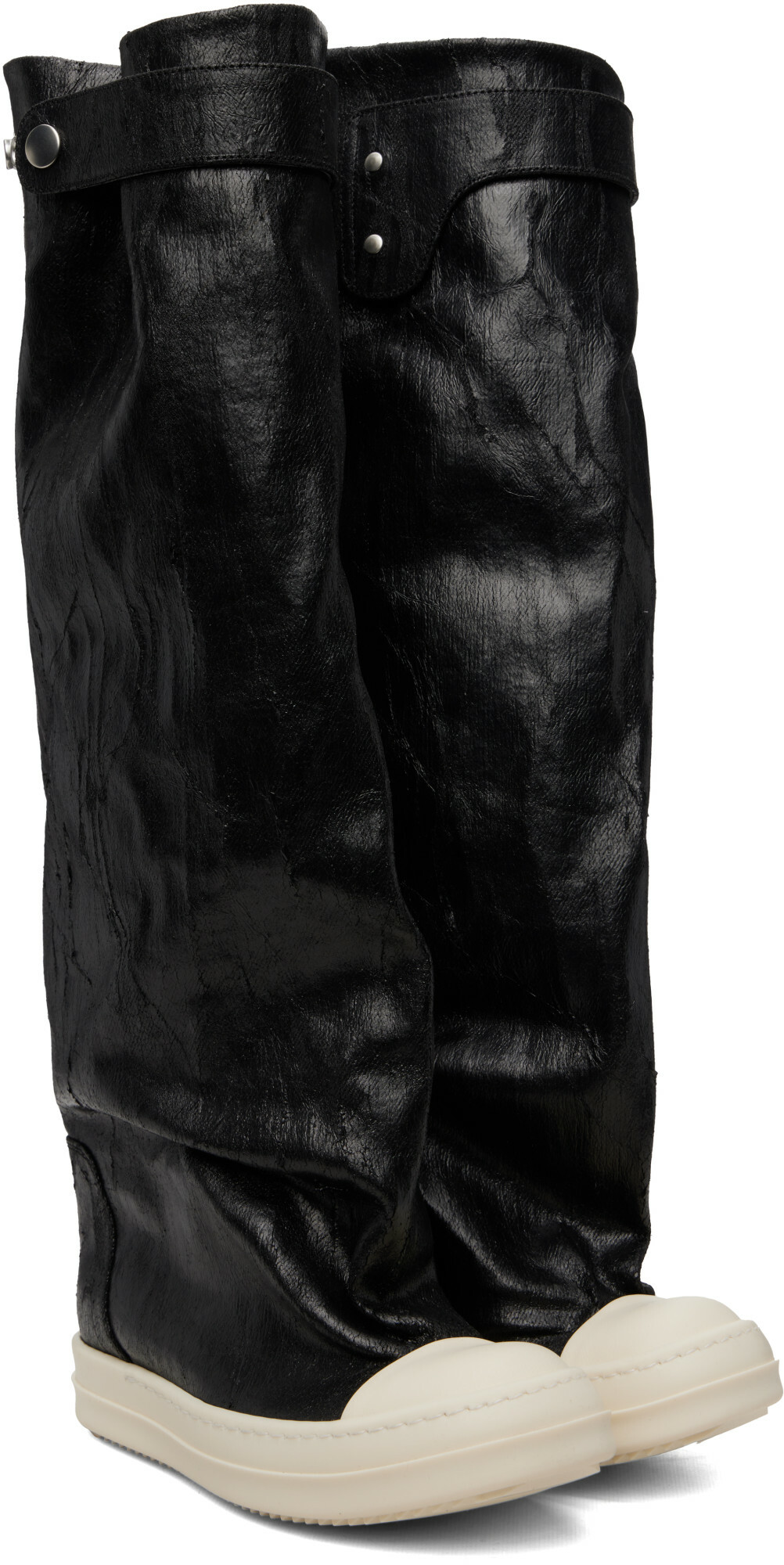 Rick Owens DRKSHDW Black Tower Elephant Tall Boots
