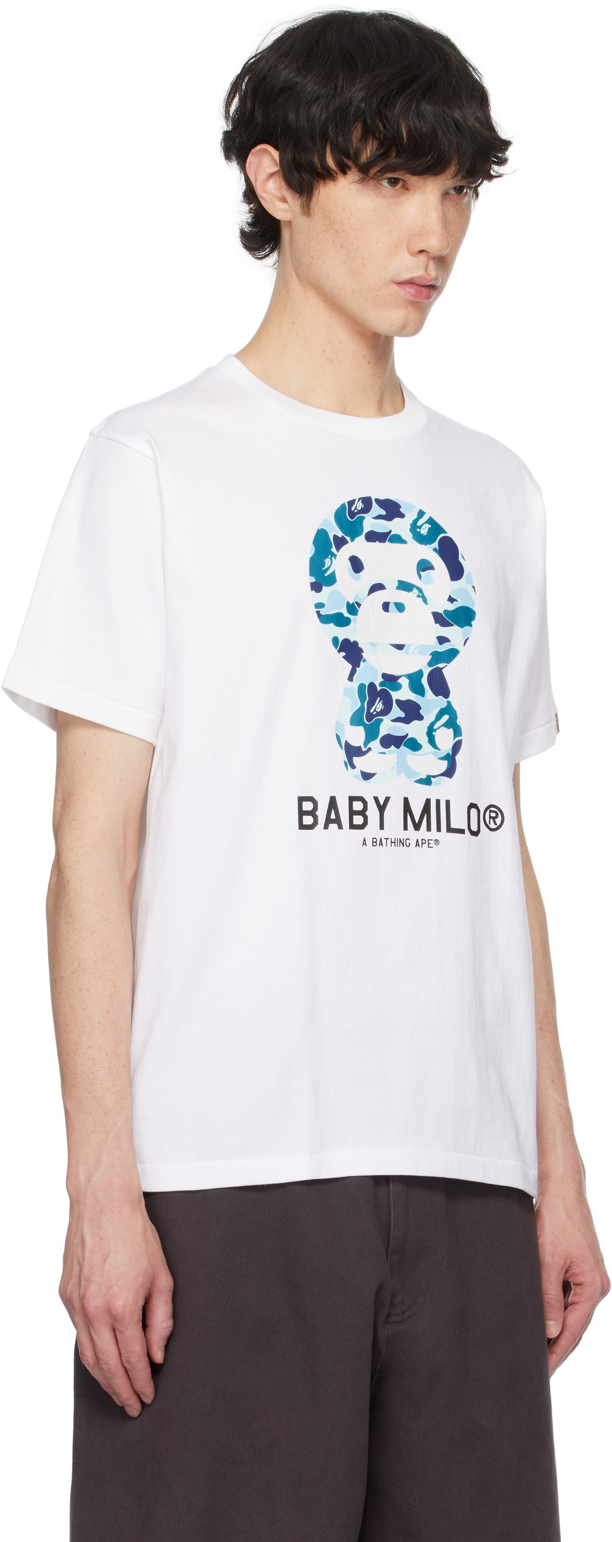 BAPE White ABC Camo Baby Milo T-shirt A Bathing Ape
