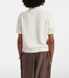 Velvet Rosemond open-knit cotton and cashmere top