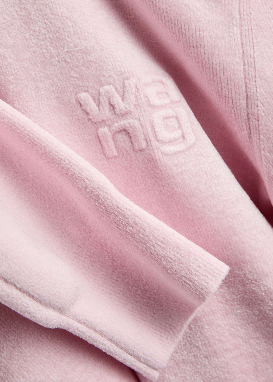 Alexanderwang.t Hooded Chenille Mini Dress Light Pink