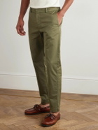 Barena - Tapered Stretch-Cotton Gabardine Trousers - Green