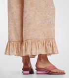 Chloé Swimming Cool leather wedge thong sandals