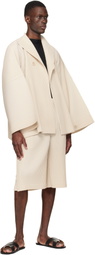 HOMME PLISSÉ ISSEY MIYAKE Beige Wear Or Wrap Jacket