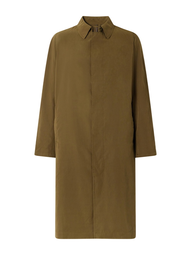 Photo: Anderson & Sheppard - Shell Trench Coat - Green