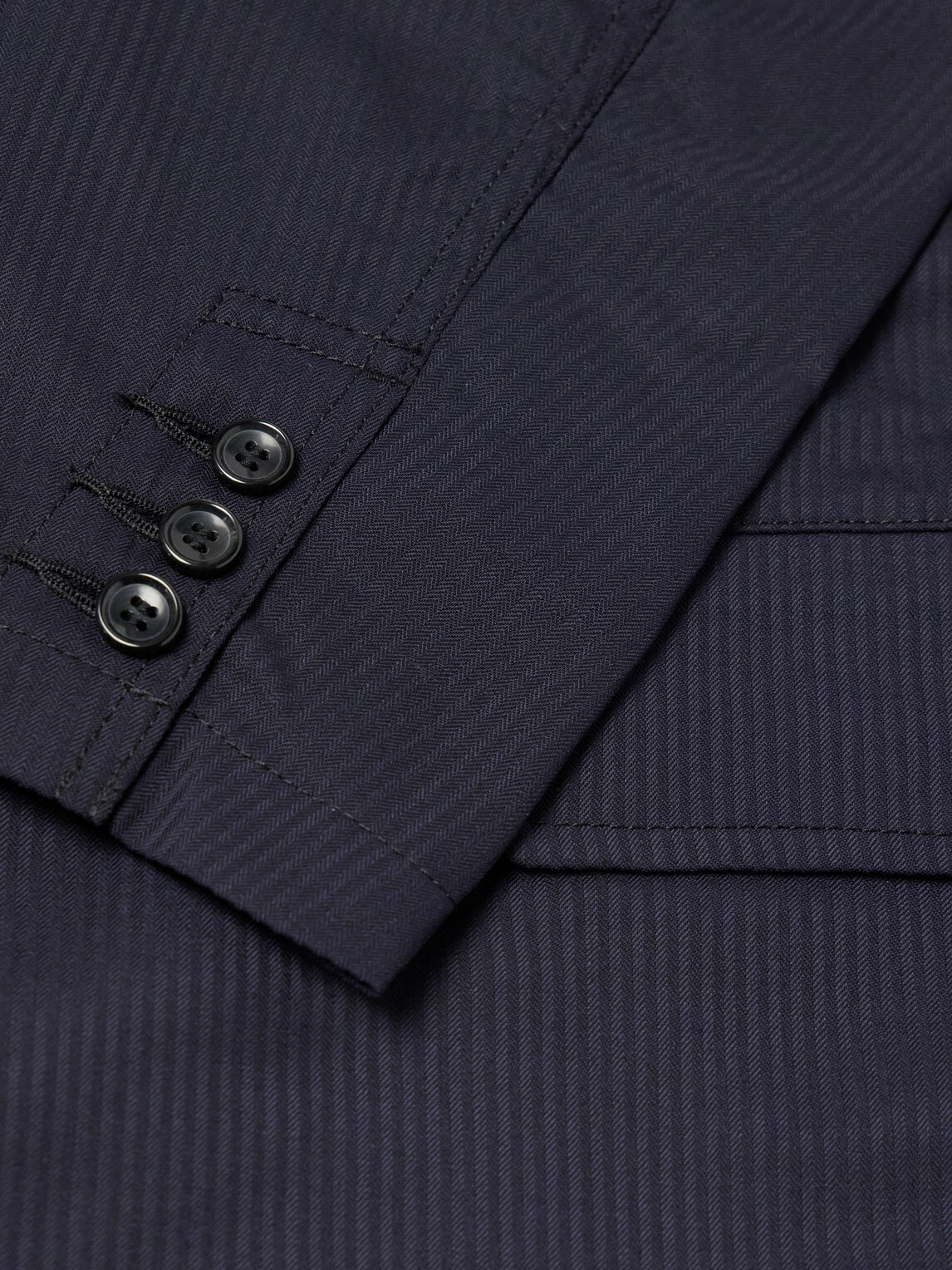 COMME DES GARÇONS SHIRT - Herringbone Shell Blazer - Blue