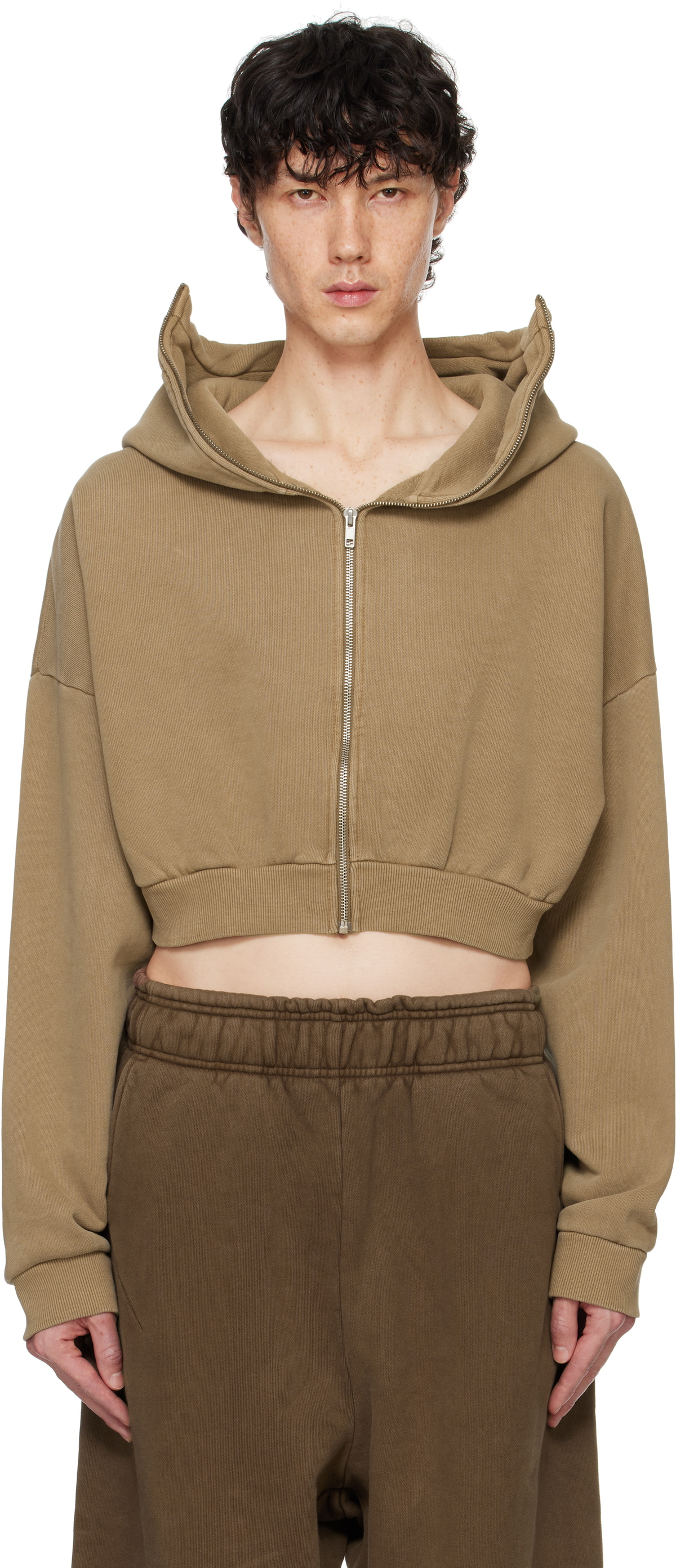 トップス ENTIRE STUDIOS Cropped Full Zip Entire Studios - Cropped Heavy Hood | HBX - Globally Curated