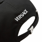 Versace Men's Logo Cap in Black/Gold