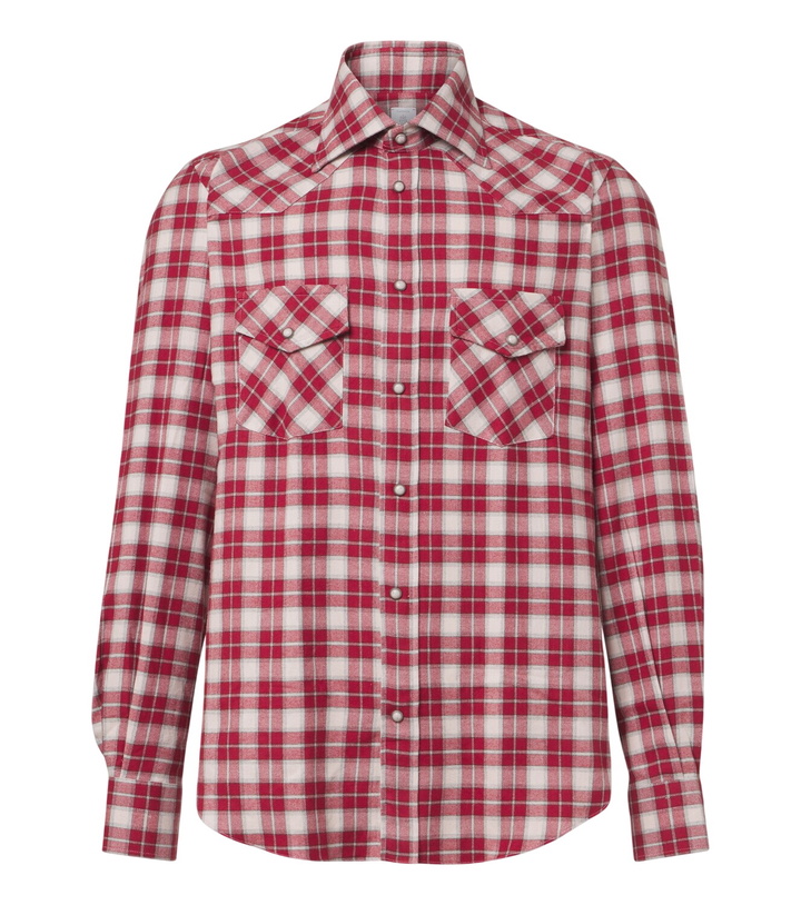 Photo: Eleventy Plaid cotton shirt