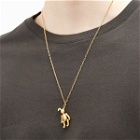 Ambush Men's Bunny Charm Necklace in Gold