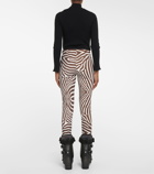 Bogner Elaine zebra-print stirrup ski pants