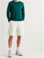 Ninety Percent - Wide-Leg Organic Cotton-Jersey Drawstring Shorts - White