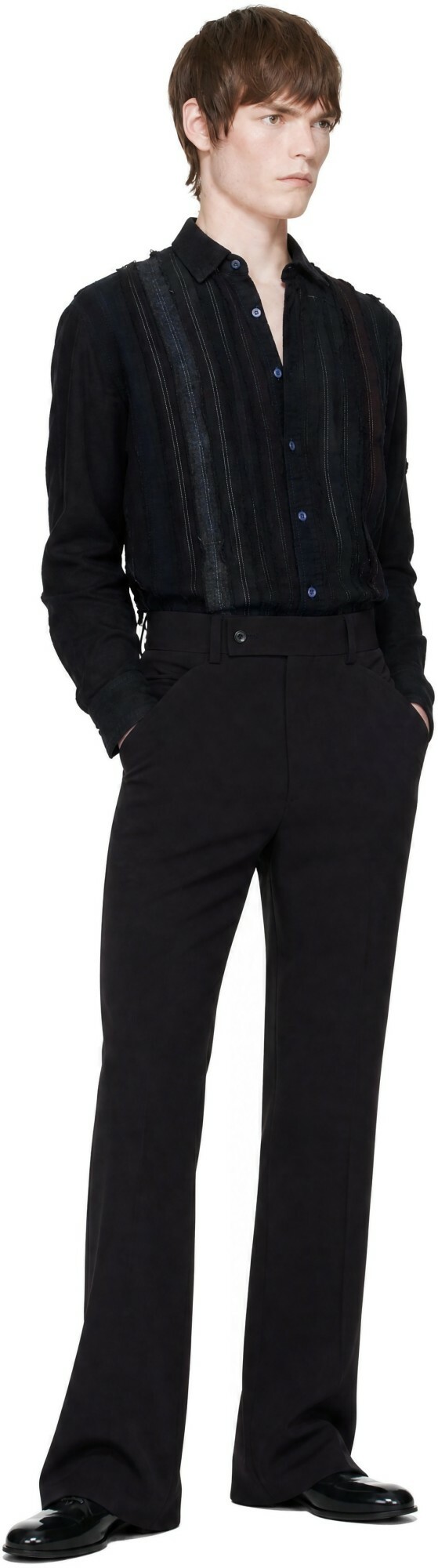 NEEDLES Black Ribbon Flannel Shirt