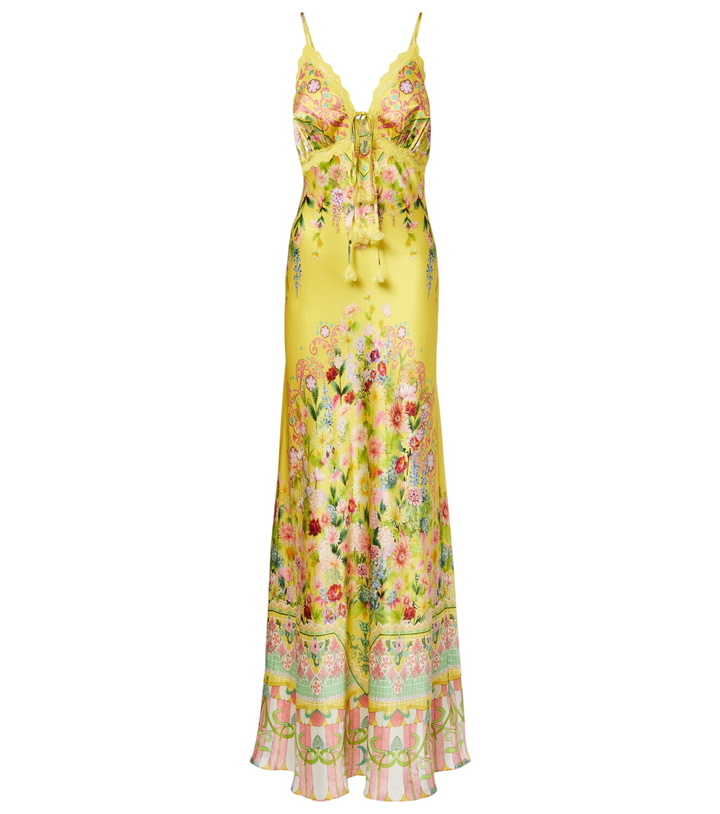 Photo: Camilla Printed silk charmeuse maxi dress