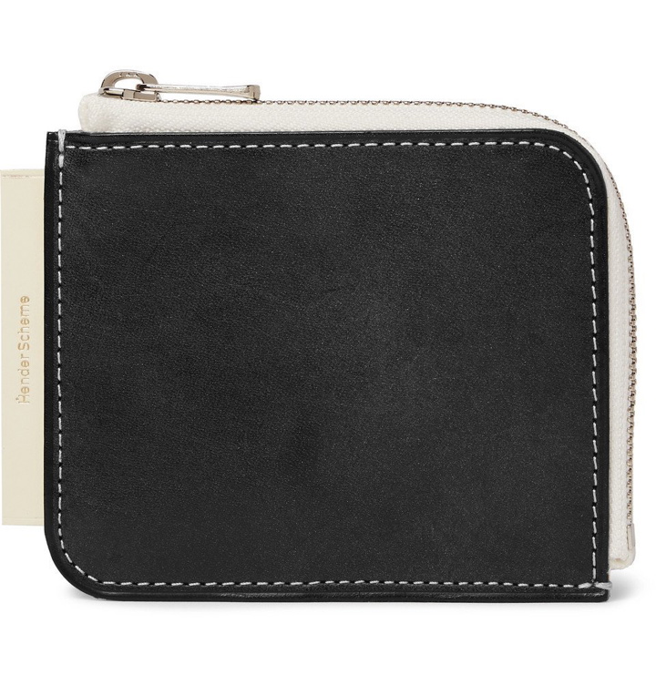 Photo: Hender Scheme - Colour-Block Leather Zip-Around Wallet - Black