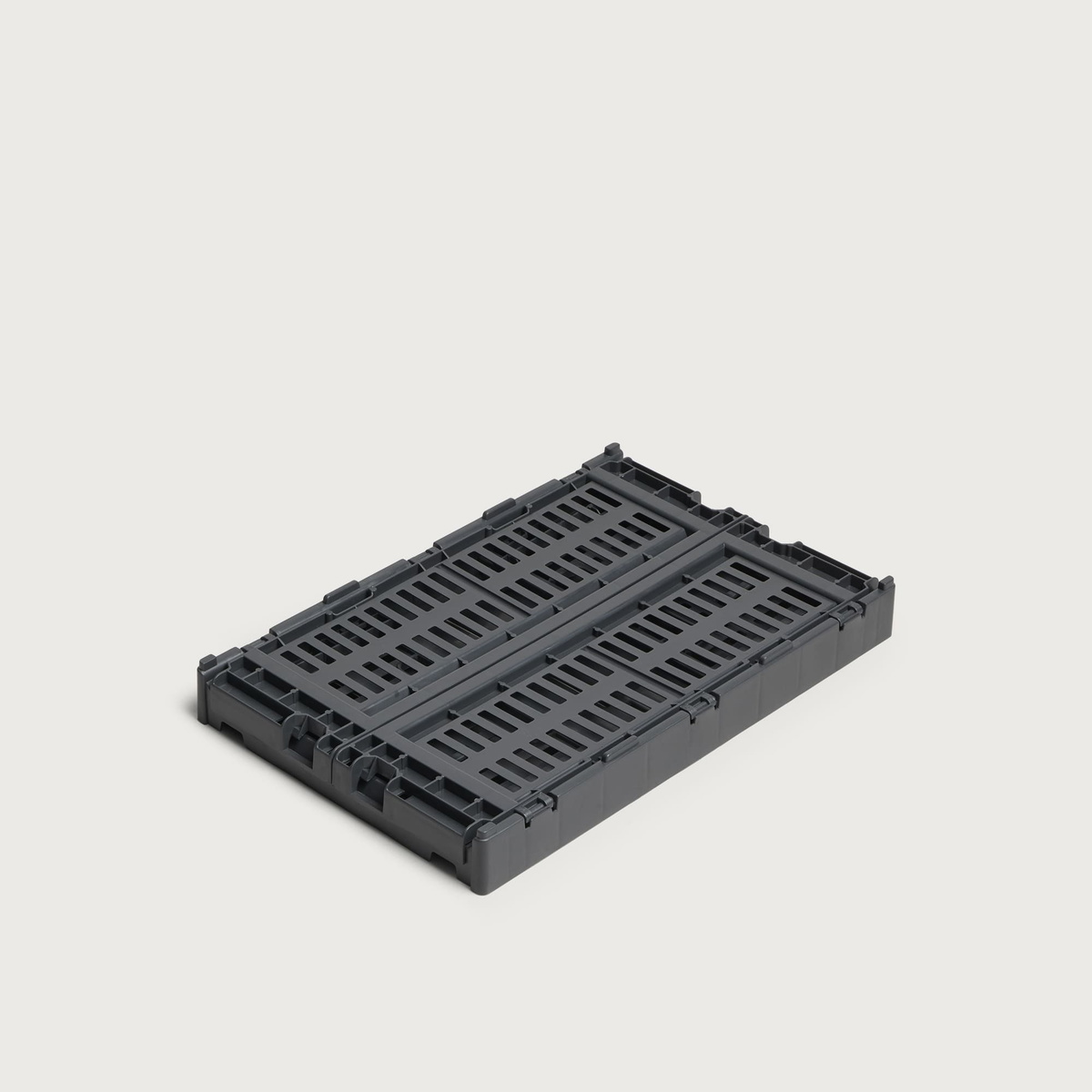 HAY Small Recycled Colour Crate in Charcoal
