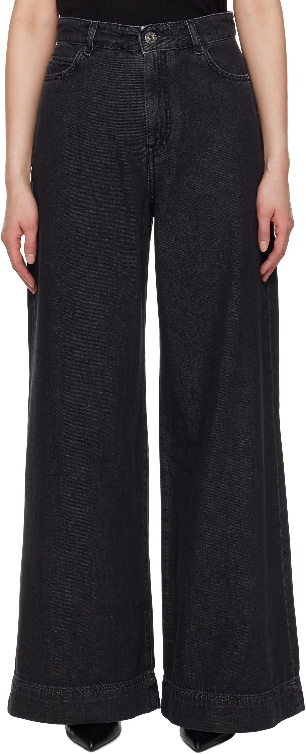 WEEKEND MAX MARA Ortisei Cotton Denim Straight Jeans Weekend