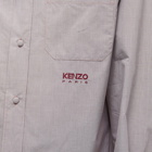 Kenzo Men's Logo Pocket Button Down Shirt in Bordeaux