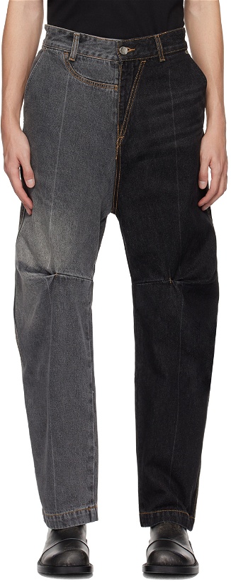 Photo: ADER error Black & Gray Paneled Jeans