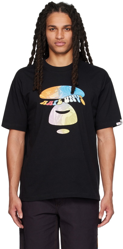 Photo: AAPE by A Bathing Ape Black Printed T-Shirt