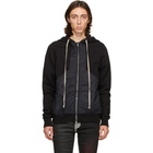 Rick Owens Drkshdw Black Panel Hoodie