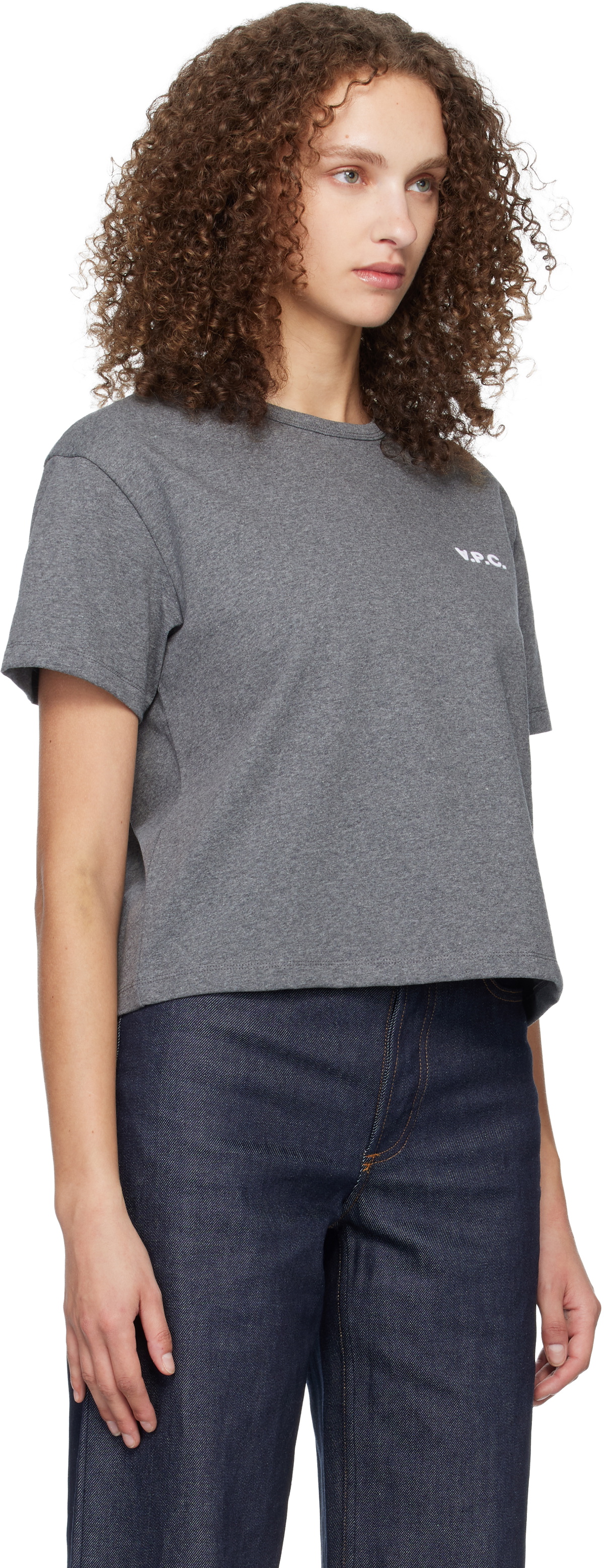 A.P.C. Gray Boxy Petit 'VPC' T-shirt
