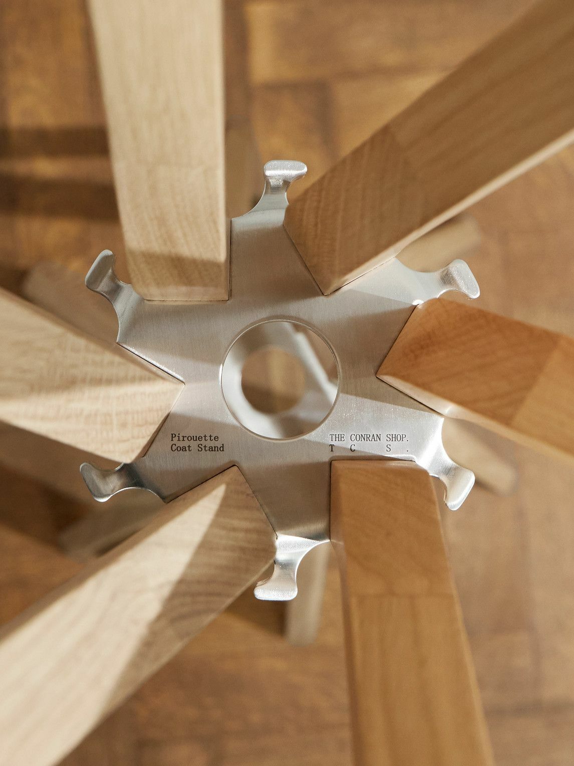 The Conran Shop - Pirouette Oak and Aluminium Coat Stand