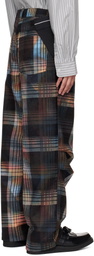 Andersson Bell Multicolor Burn-Out Check-Out Trousers