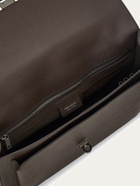 Ferragamo Mens Hug buckle briefcase in Brown