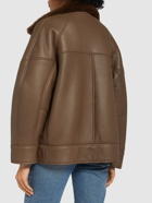 BLANCHA Shearling Zip-up Coat