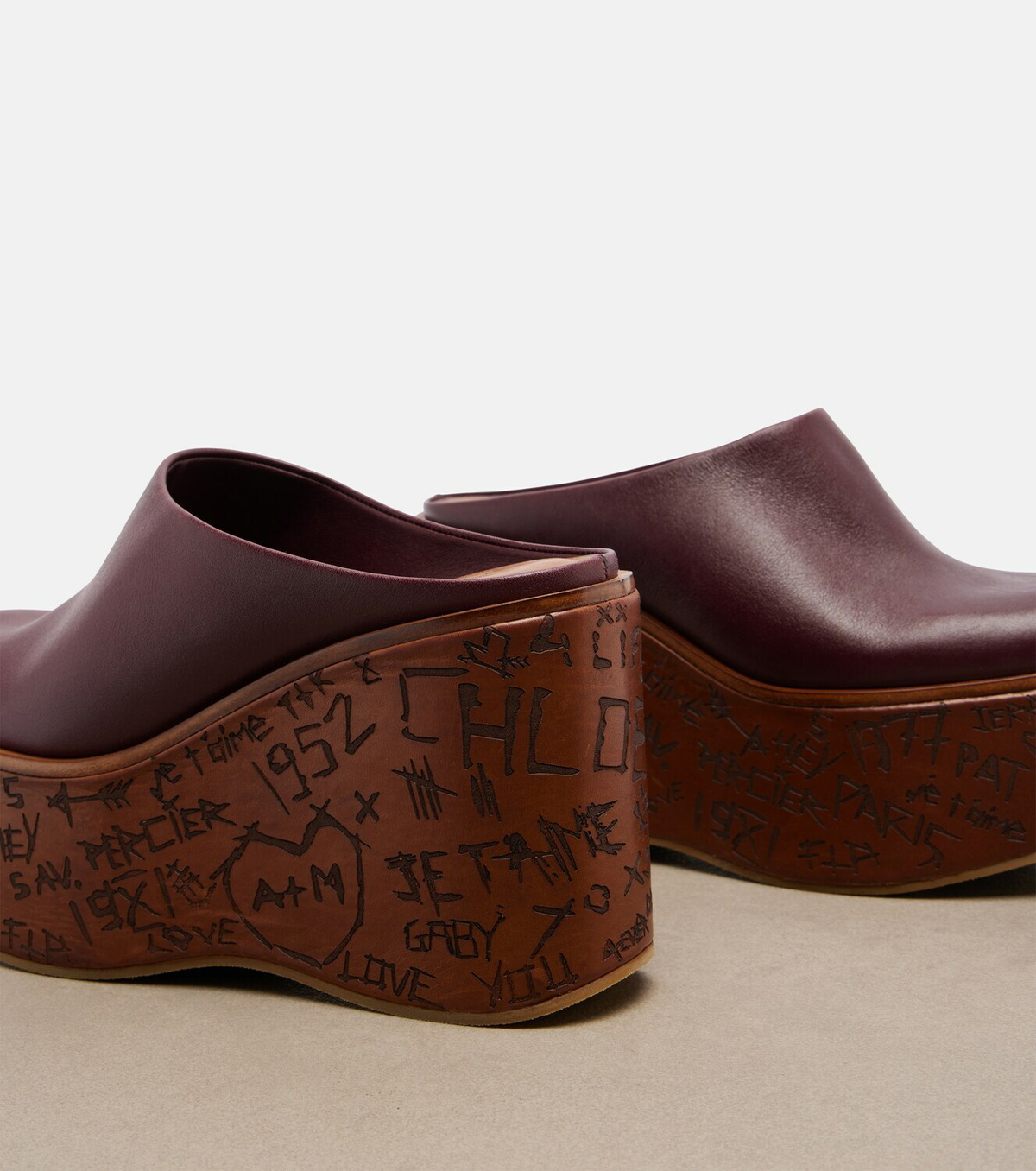 Chloé Maxime leather wedges