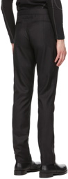 HELIOT EMIL Black Wool Tailored Trousers