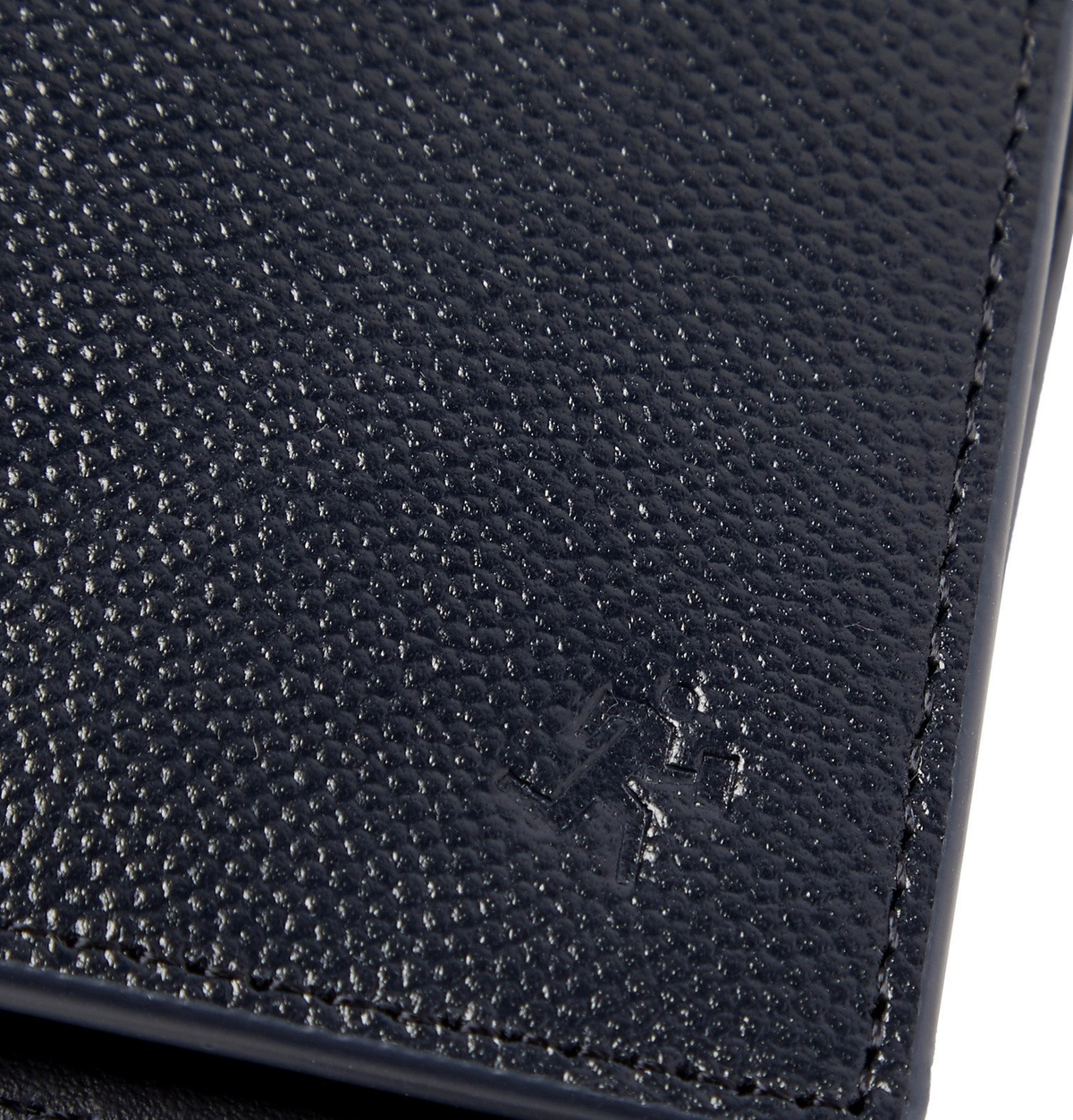 WANT LES ESSENTIELS - Full-Grain Leather Billfold Wallet - Blue