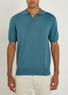 Aurélien Merino Wool Polo Shirt Light Green