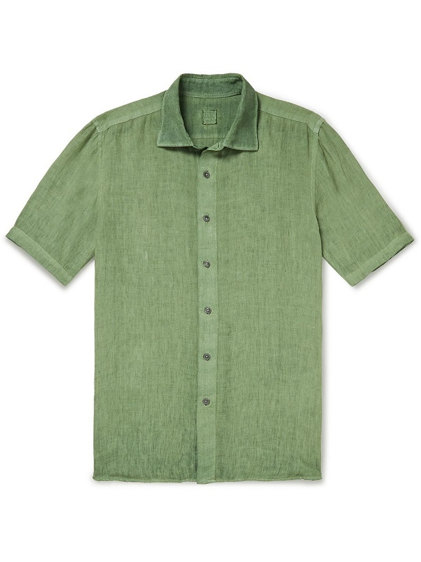 Photo: 120% - Linen-Gauze Shirt - Green