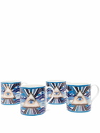 Jonathan Adler Blue Druggist Porcelain Mug Set